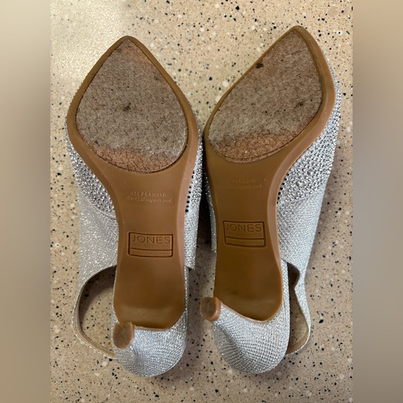 Crystal studded heels- Jones of NY - Picture 3 of 3